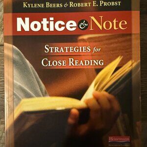 NEW NOTICE & NOTE: STRATEGIES FOR CLOSE READING